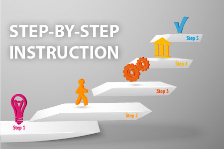 Step by step instructions