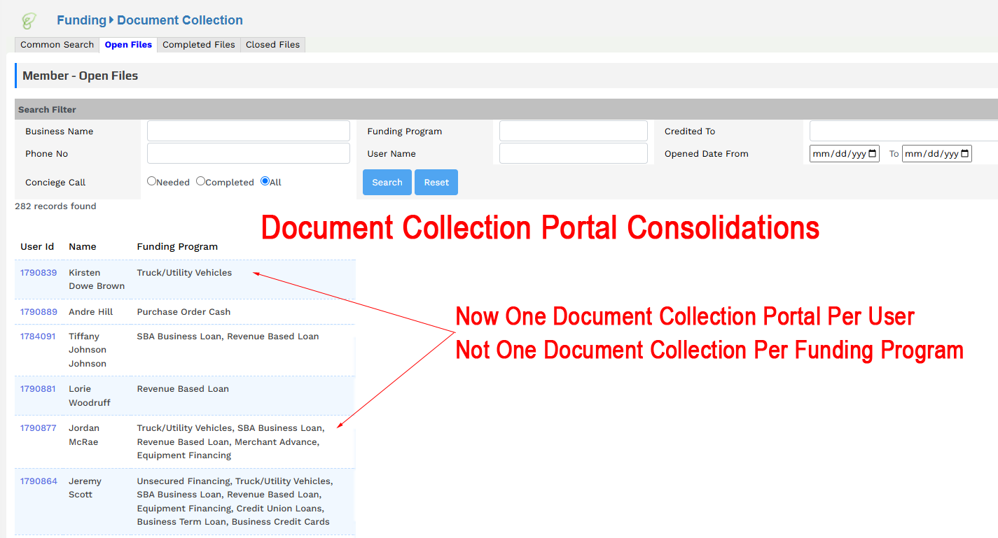 Consolidation of Document Collection Portals